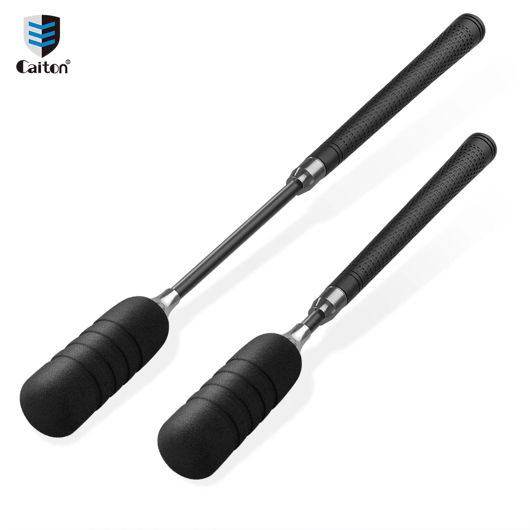 Caiton 1Pc Telescopic Golf Swing Trainer Stick with Sound Feedback Tempo Rhythm Warm-Up Aid Indoor Outdoor Practice Tool Golfers