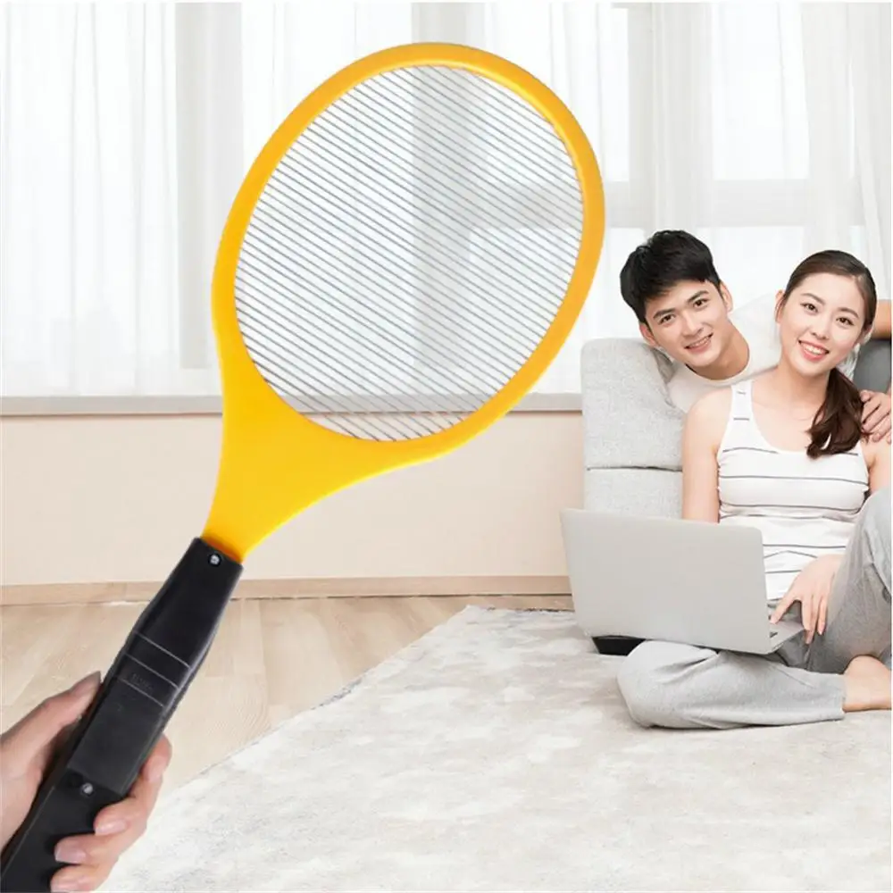 1/2/4PCS Mosquito Electric Racket Fly Swatter Fryer Flies Cordless Battery Power Bug Zapper Insects Kills Night Baby Sleep