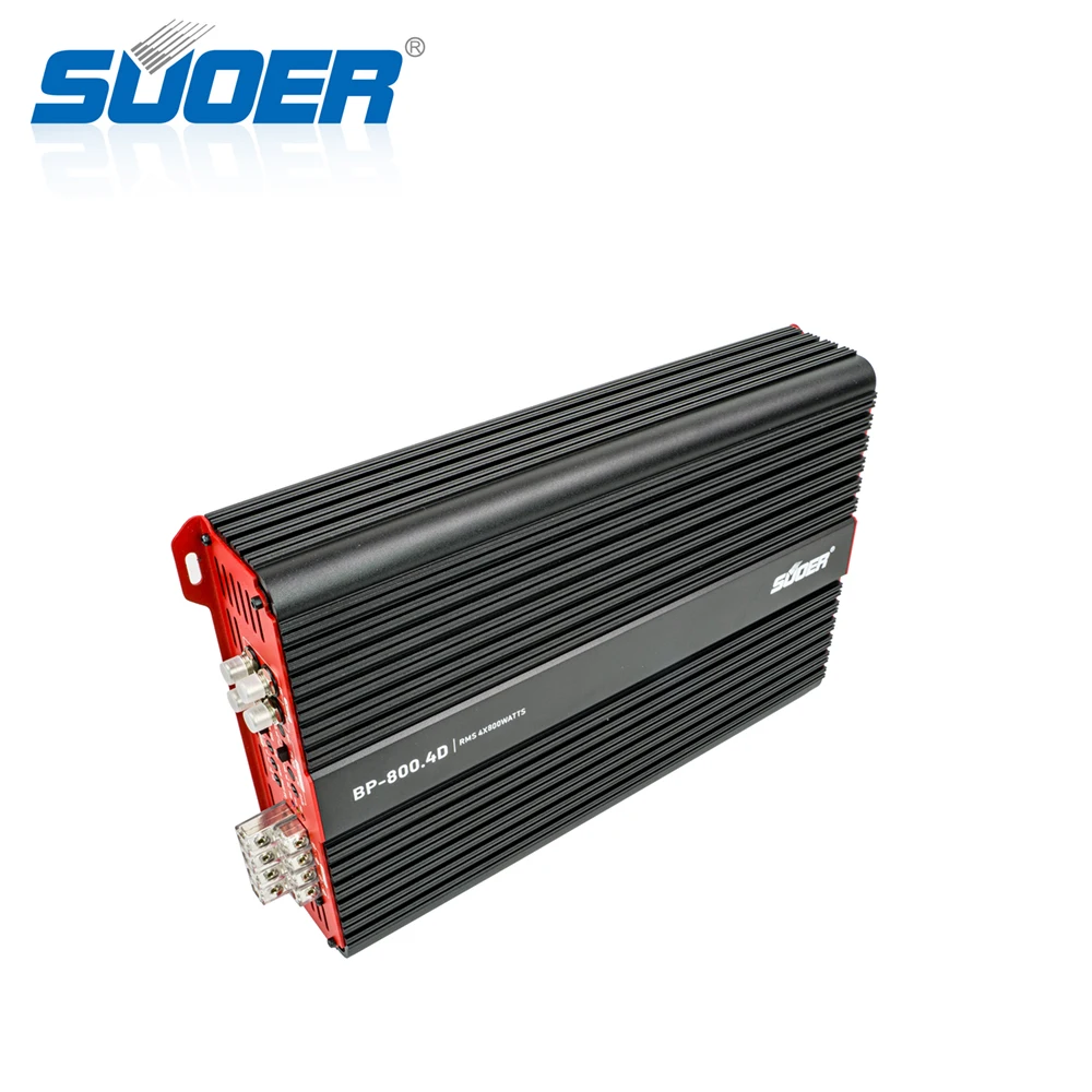 Suoer BP-800.4 Rms Power 800 Watts 4 Channel Big Power Car Amplifier