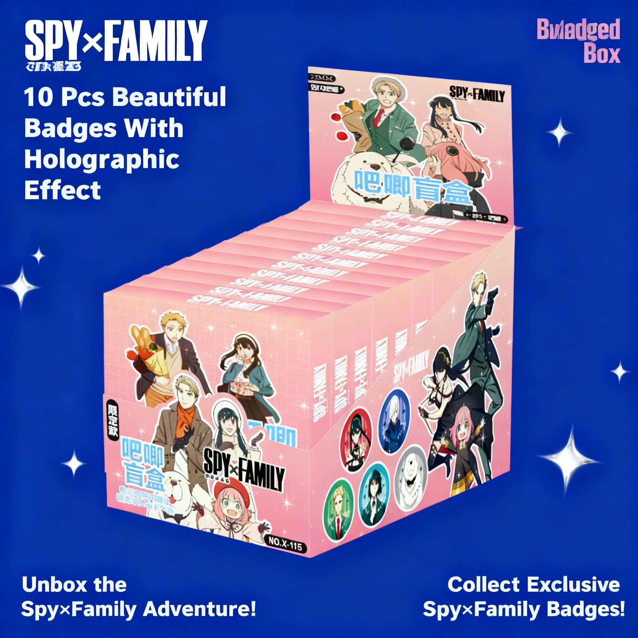 

Новая коллекция значков-пинов по аниме Spy X Family: милые персонажи, карточки, декоративные украшения, аксессуары для детей, студентов, косплея
