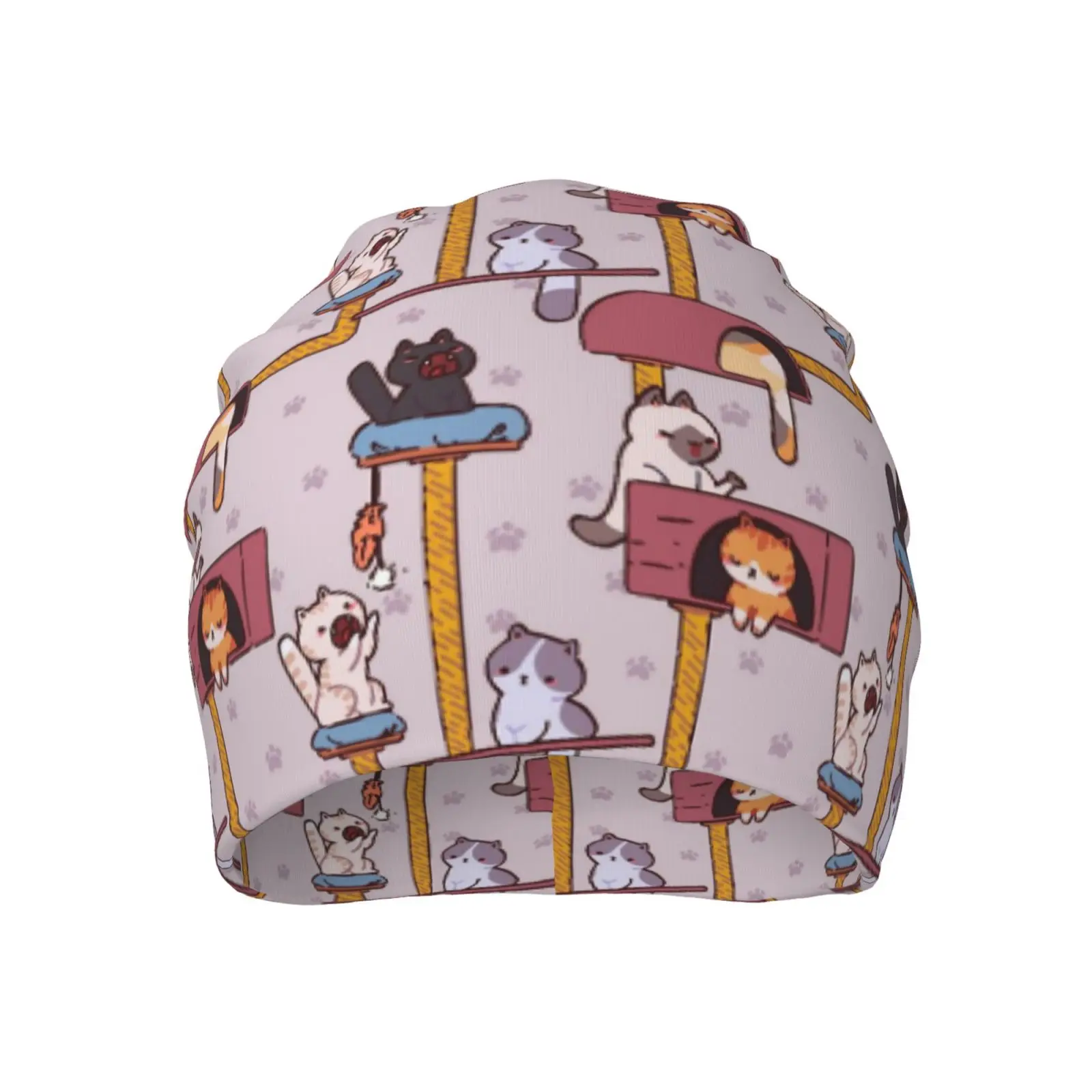 Cartoon Animal Pattern Knitted Hat Retro Street Hip-hop Universal Skin Friendly Comfortable Warm Winter Hat Outdoor Casual Gift