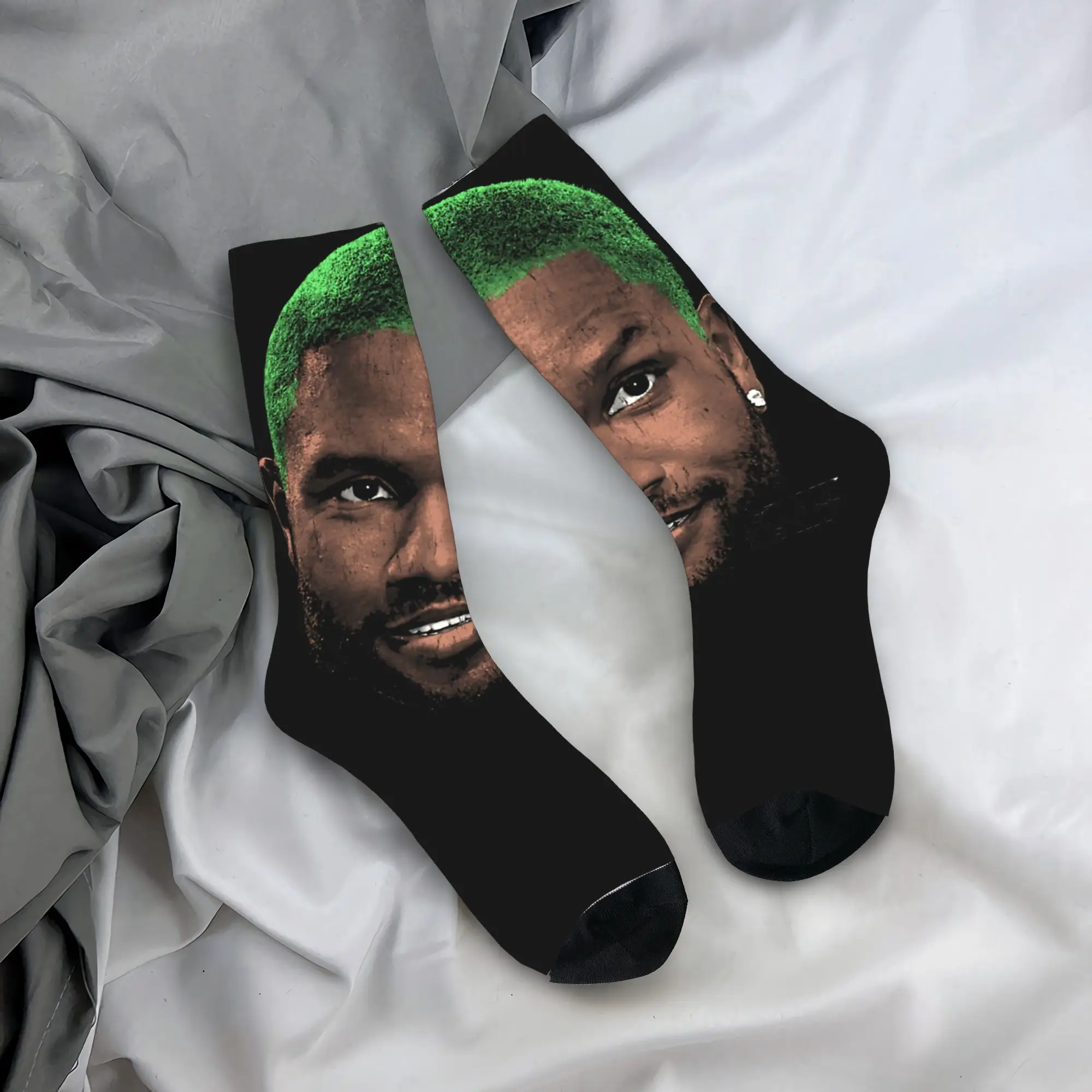 BLOND Print Socks Autumn Rapper Frank Graphic Stockings Fashion Unisex Men Comfortable Socks Design Running Anti Skid Socks