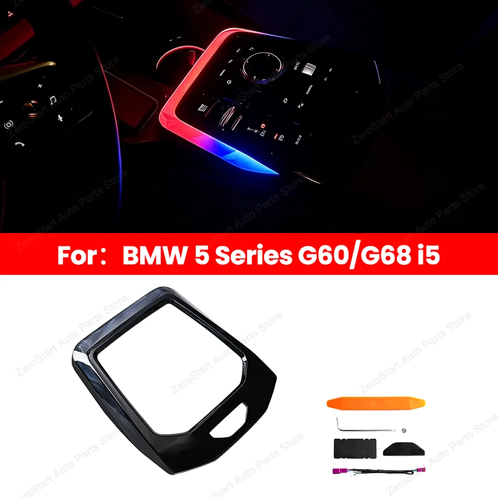 New LED Center Console Saddle Light For BMW 5 Series G60 G68 I5Car Interior Decorative Lights No Replacement Required Style