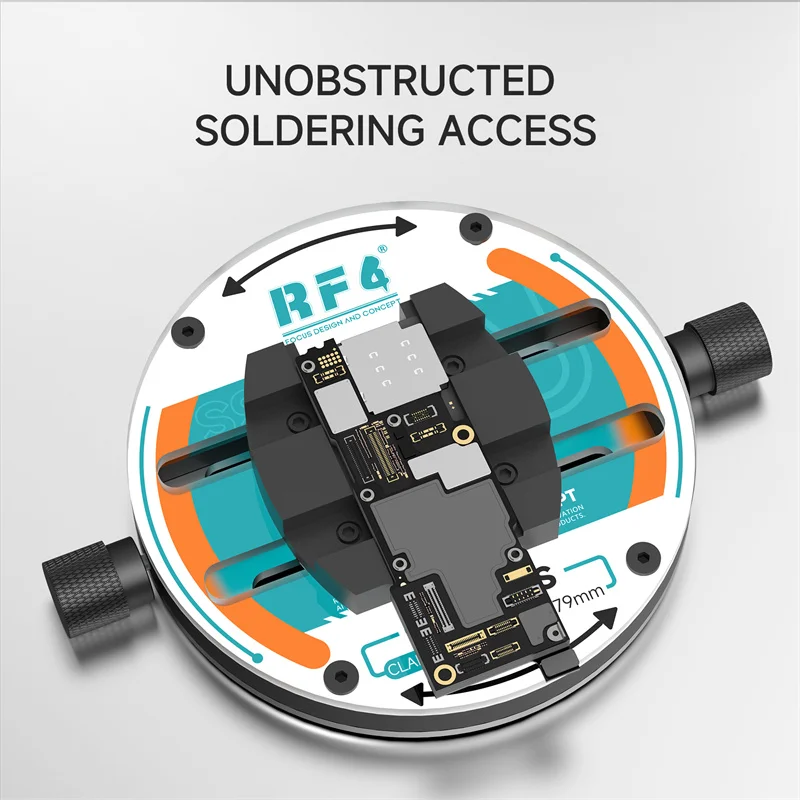 RF4 RF-FT13S Universal Precision Clamping Fixture for CPU Glue Removal with 18-79mm Adjustable Stroke for Phone Board Repair