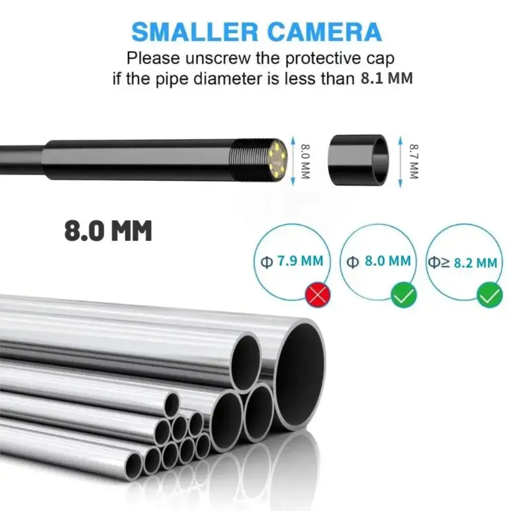 Set di tappi protettivi per specchietto retrovisore laterale con magnete a gancio per accessori per periscopio per fotocamera endoscopio con