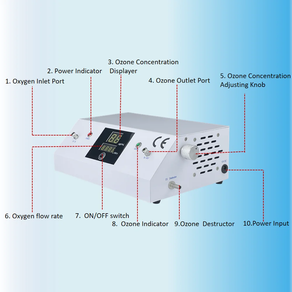 ISO 13485 CE Approval Clinic and Home Use O3 generator ozone medical ozone therapy machine for blood autohemotherapy