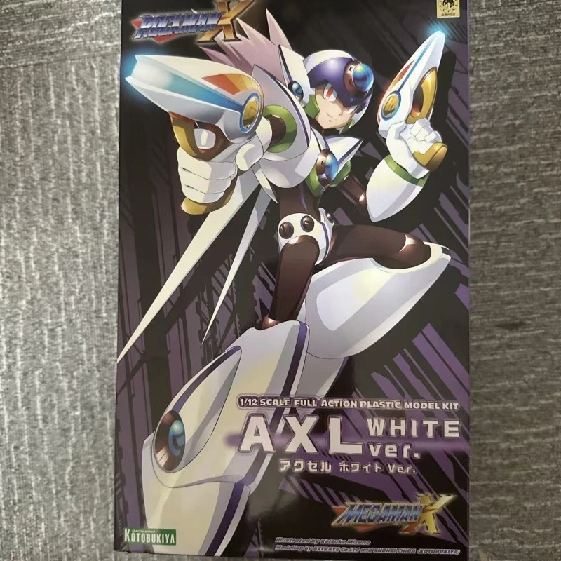 

In Stock Kotobukiya MEGAMAN X AXL white ver Anime NON SCALE full Action Assembly Figure Robot Model Toy Original Gifts for Kids