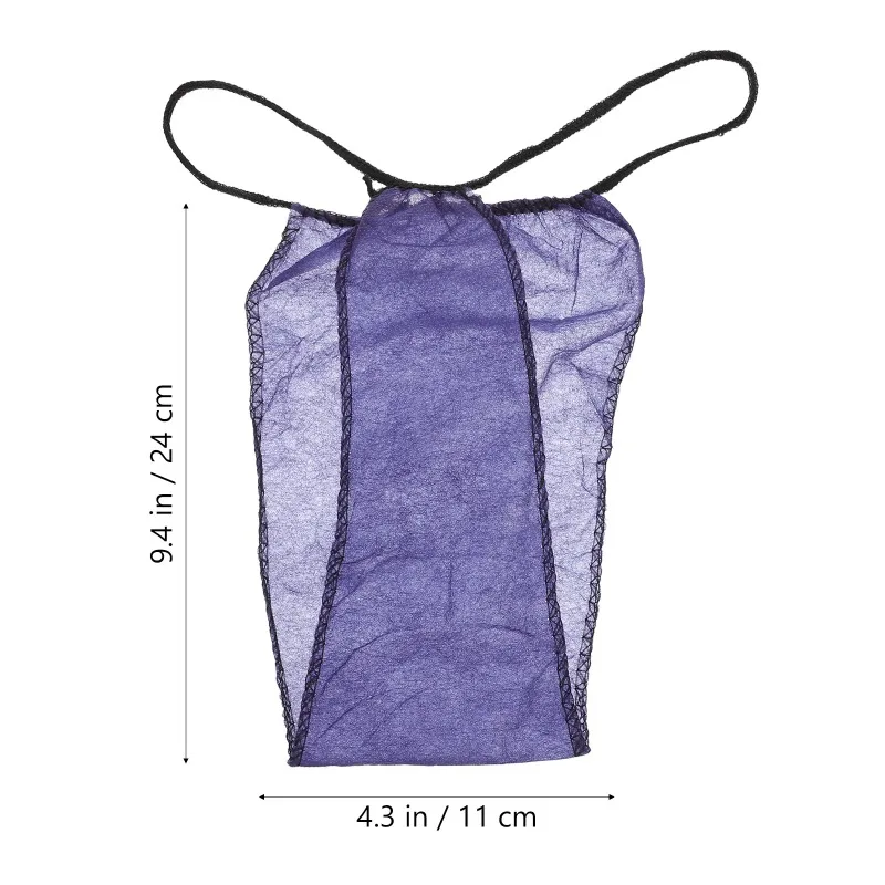 Women 20Pcs Disposable Underwear Thong Breathable Nonwoven Panties Travel Underpants Menstrual Briefs Elastic Band Comfortable