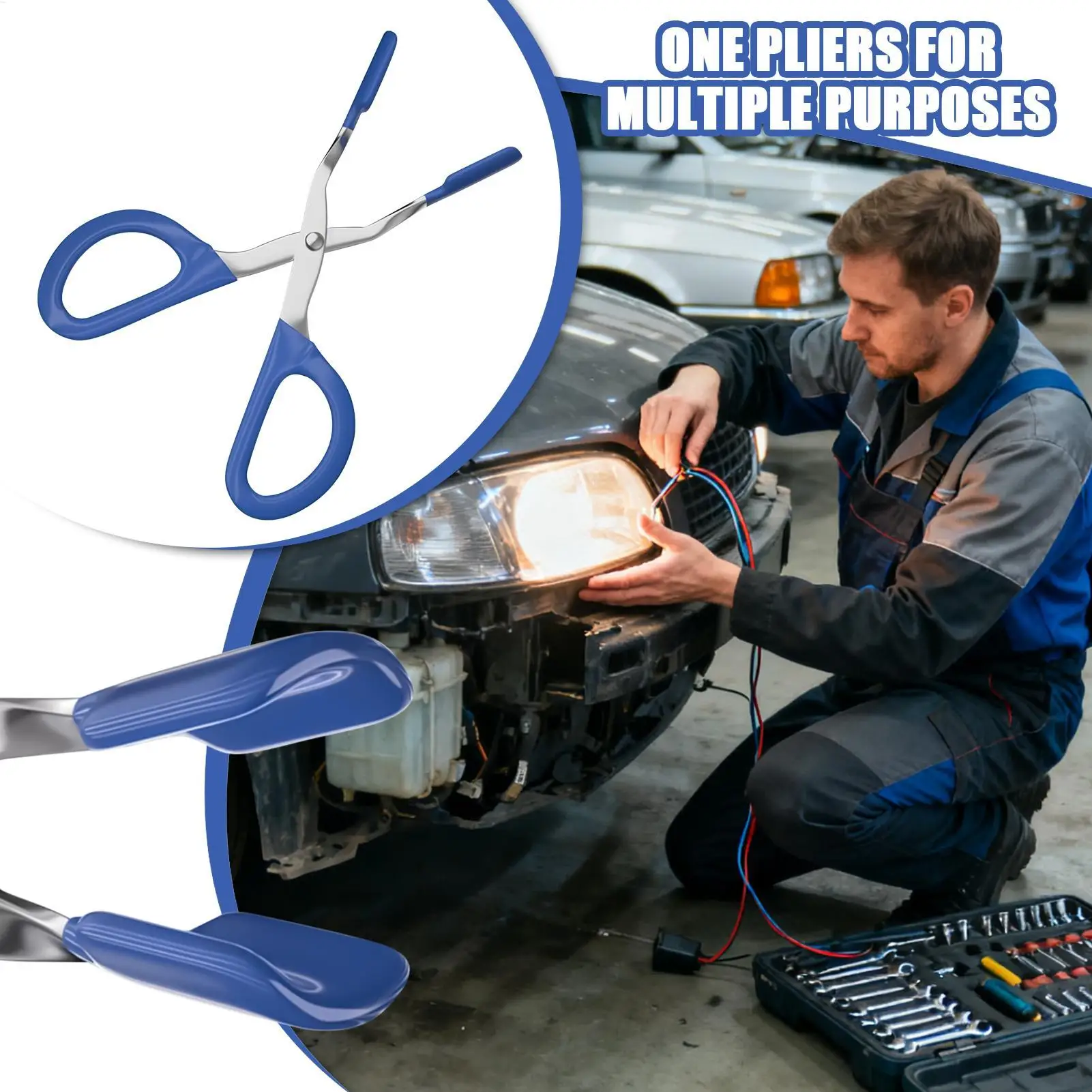 Car Light Bulb Removal Tool LED Extraction Clamp Anti-Slip Handle Headlight Pliers universal Bulb Removal Extractor Changer Tool