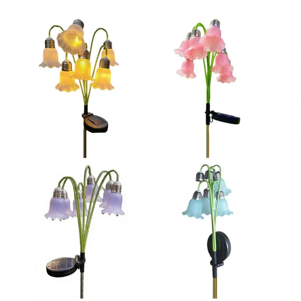Outdoor Decorative Flower Lamps Solar Flower Lights Waterproof Outdoor Solar Garden Stake Lights Auto On/off Led For Yard