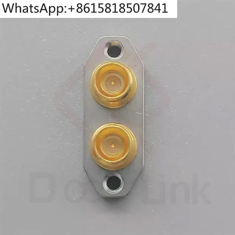 RF high frequency connector SMPM-T male DC-67G millimeter wave, double port two hole flange PCB board end solder-free