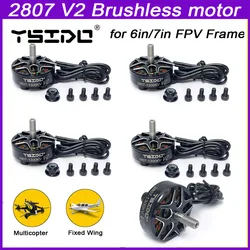 YSIDO 2807 V2 1300KV 2-6S Brushless Motor for FPV Freestyle 6inch 7inch Long Range LR7 Drones DIY Parts Multicopter Spare Part