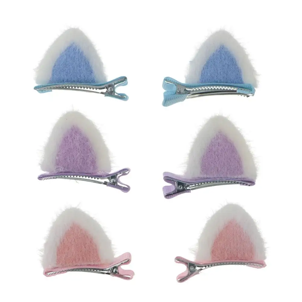 

Simple Headwear Headdress Girl Cartoon Female Plush Cat Ear Hairpin Women Hair Clips Korean Style Barrettes Hair Accessories