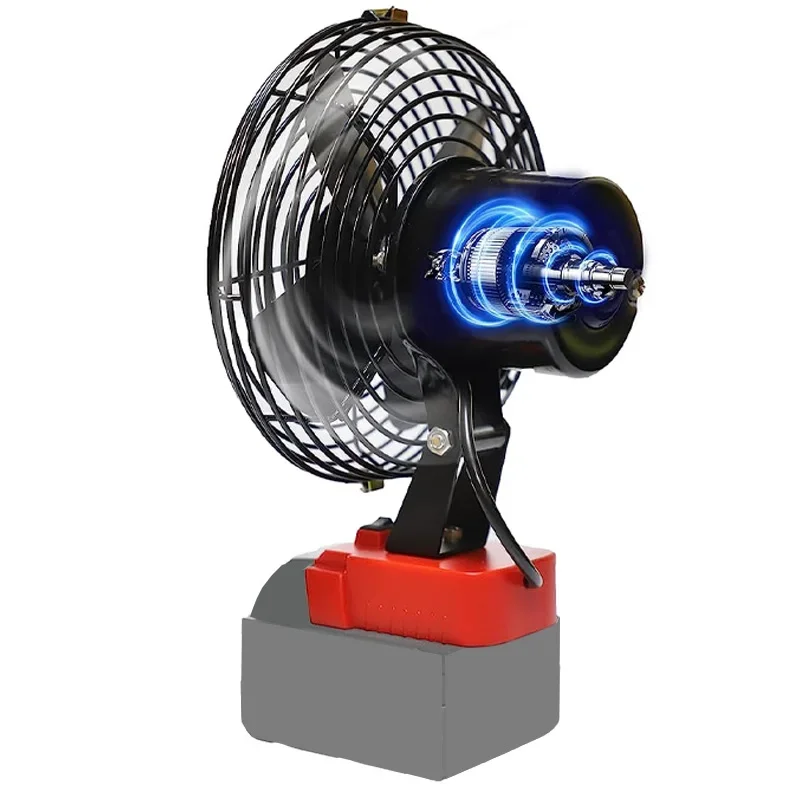 Imagem -06 - Portátil sem Fio Jobsite Camping Fan 2-velocidade Ventilador de Refrigeração para Milwaukee 18v Li-ion Bateria para Trabalho Interior e Exterior Novo