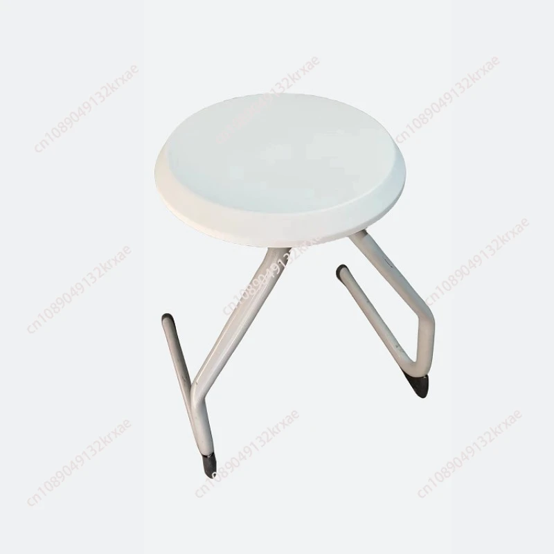 Classroom laboratory laboratory small round stool, four-legged plastic steel lifting stool, hanging stool, fisheye tube stool