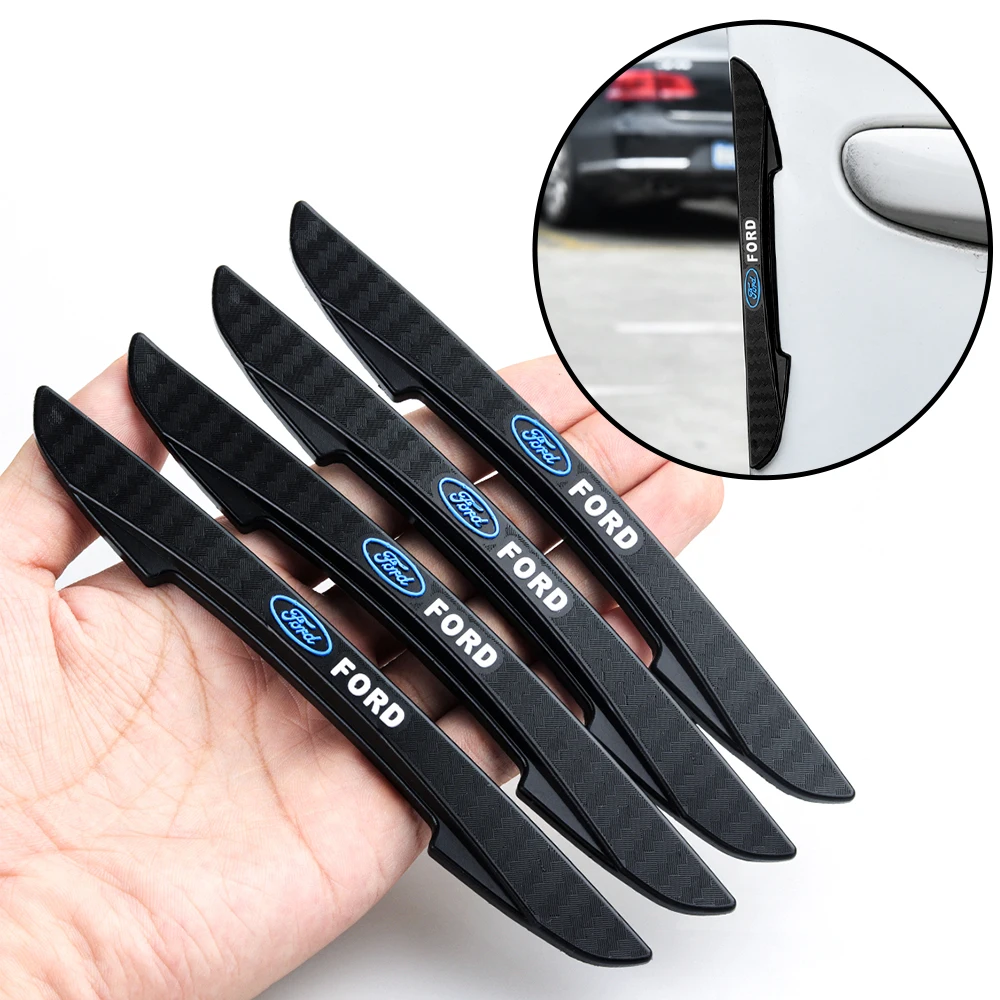 

4Pcs Car Door Edge Anti-collision Strips Sticker Accessories For Ford Focus Mk2 MK3 MK7 MK4 Fiesta Mustang Kuga Mondeo Explorer