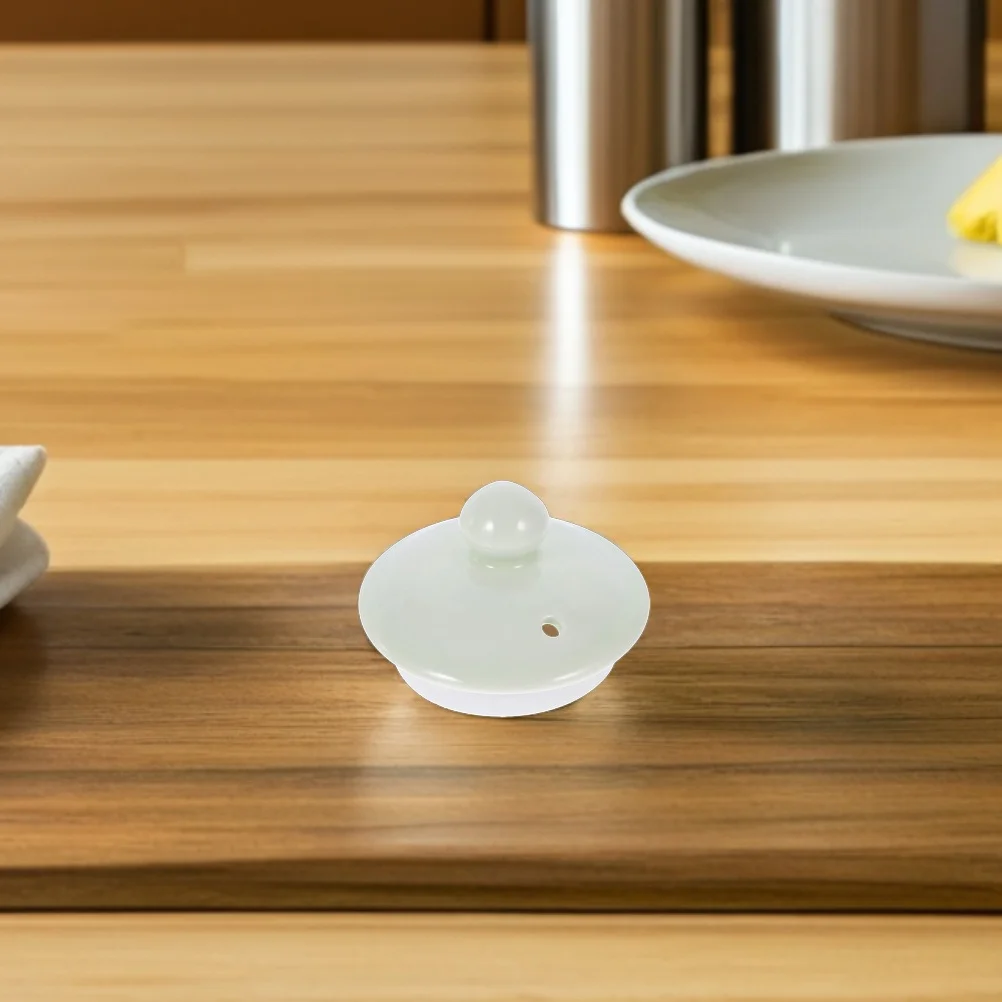 

2Pcs Ceramic Teapot Lid Replacement Porcelain Tea Pot Cover Leak Proof Kitchen Accessories Ceramic Lid for Tea Pot