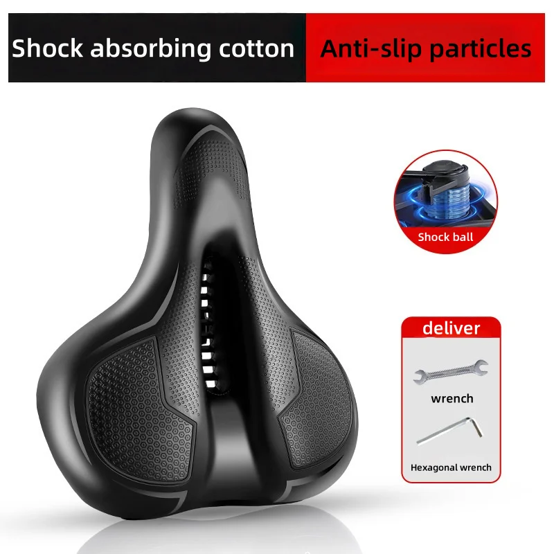 AliExpress LZJV Universal Bicycle Seat for Mountain Bikes Comfortable Soft Shock Absorbing Breathable Cycling Saddle Outdoor Riding Accessories