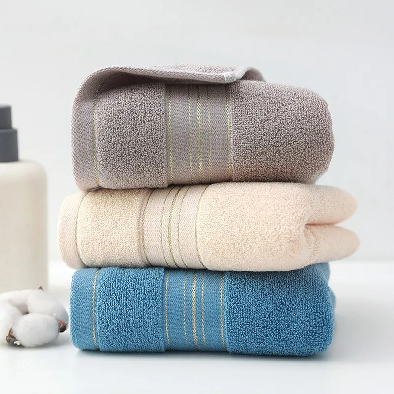 Thickened Absorbent Towel Pure Cotton Quick Dry Simple Drying Bathrobe Bathe Tool For Women And Man Life Articles Necessity