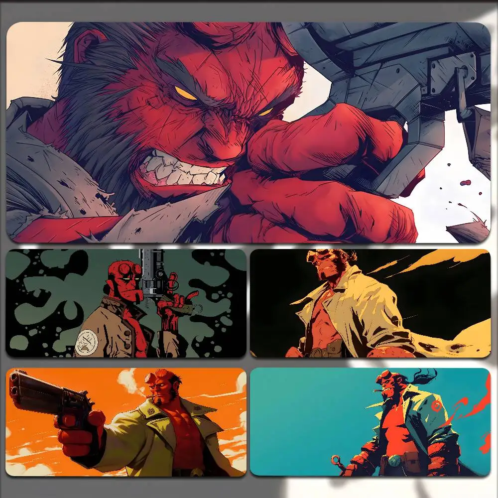 

1pc Anime H-Hellboy Mousepad Non-slip Suitable For Office Computers Laptops E-sports Game Desk Mats XXL Keyboard