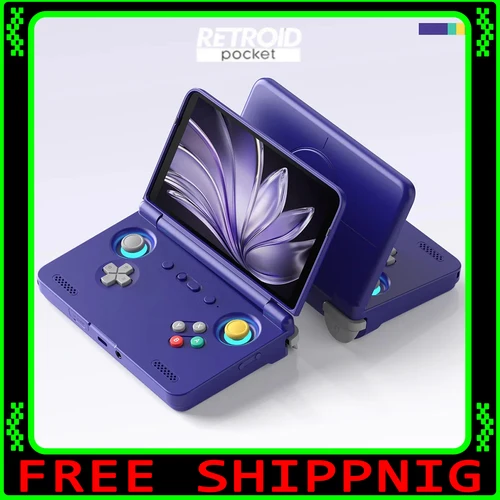 Retroid Pocket Flip2 ゲームコンソール 1080p 折りたたみゲームコンソール AMOLED 500Nits 5.5 