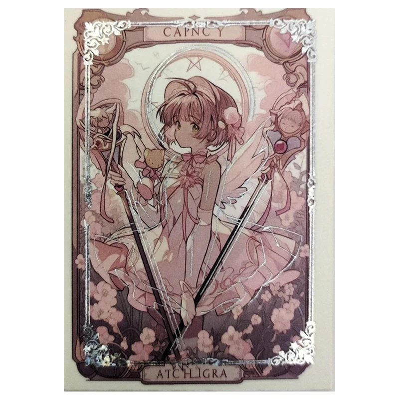 Anime Goddess Story Rare Stamping carte Flash riflettenti KINOMOTO SAKURA Toys for boys carte da collezione regalo di compleanno di natale