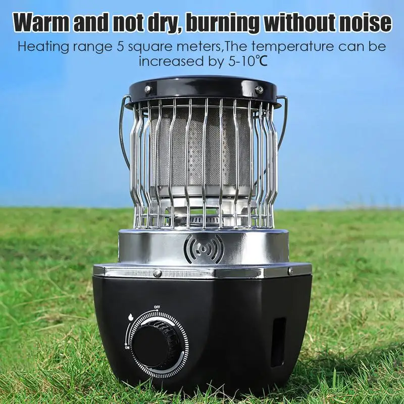 2700W Camp Heater Adjustable Outdoor Heater Stove for Camping Freestanding Winter Camping Tent Heater Multifunctional Heating