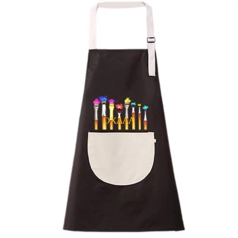 DXAA Childrens Painting Apron with Front Pocket Kid Craft Apron Toddler Cooking Apron - view 3
