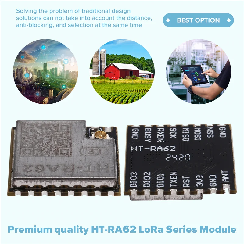 LBER HT-RA62 Module HT-RA62 Lora Series Module SX1262 Secondary Development Supports Lorawan Protocol