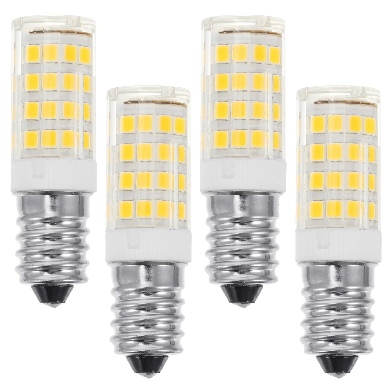 4Pcs E14 LED Fridge Bulb Set Ceramic Long Service Life Microwave Oven Freezer Light Replacement Low Power Refrigerator Bulb