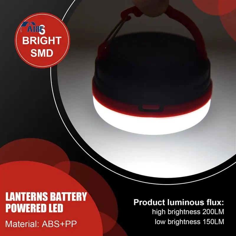 

A18E-Portable Camping Lights Led Waterproof Camping Lantern Waterproof Tents Lamp Outdoor Hiking Fishing Night Light