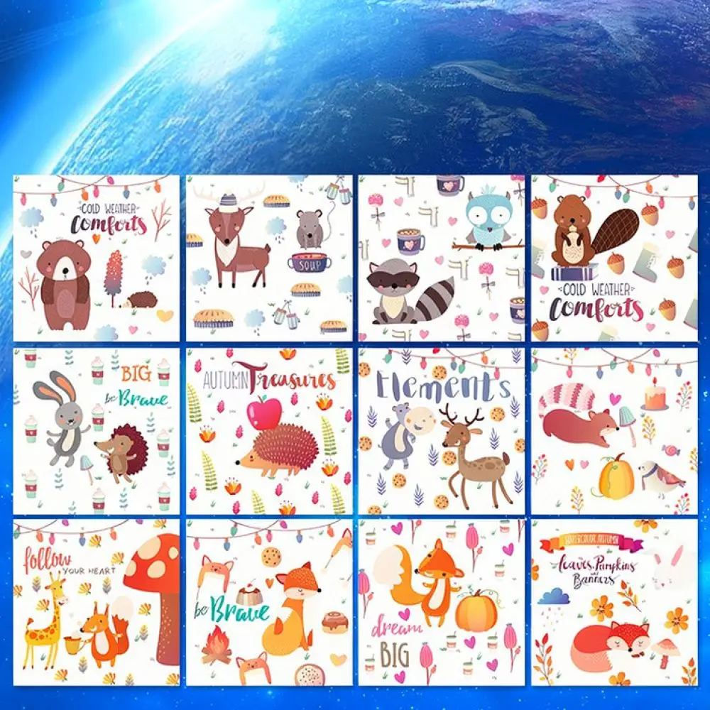 Decorative Folding Paper Starry Sky Aesthetic Square Sheets Crafting Supplies For Kids Art Classroom Creative Hobby