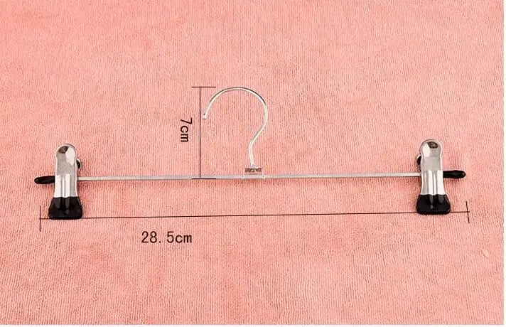 10Pcs/Lot Hangers For Clothes Stainless Steel Clip Stand Hanger Pants Skirt Kid Clothes Adjustable Pinch Grip Cabide