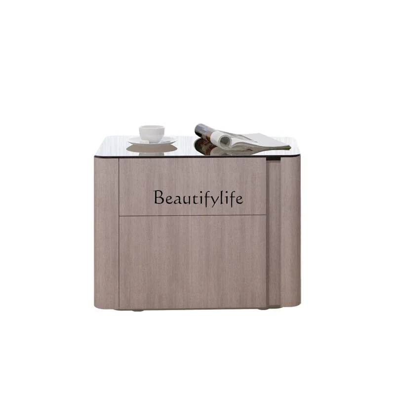 

FG10Modern Simple Storage Bedroom Bedside Table Small Apartment Storage Cabinet Simple for Bedroom Use