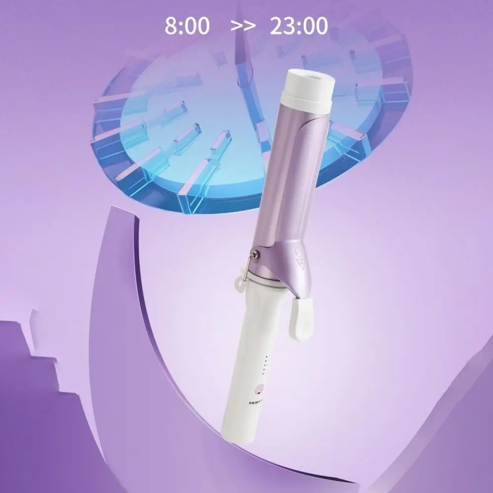 Ceramic 40mm Hair Curling Iron Manual Fast Heating Negative Ion Curling Wand 5 Temperature Adjustment Big Wave