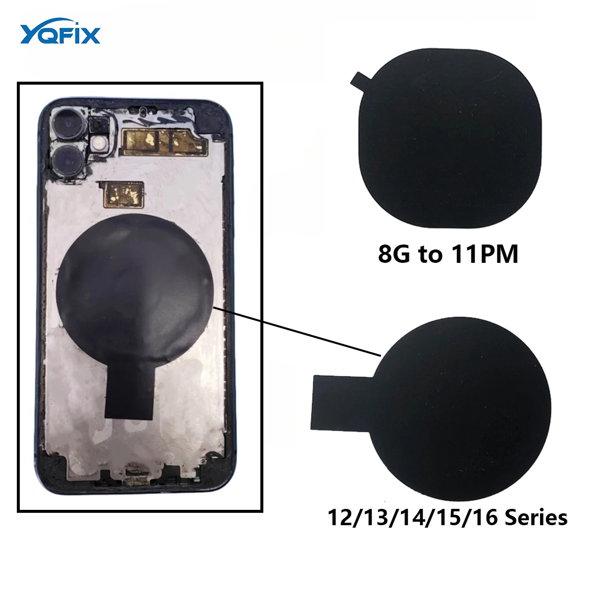 Back Cover Wireless Charging Insulation Protection Tape Sticker For iPhone 8 X XS Max XR 11 12 mini 13 Pro 14 Plus