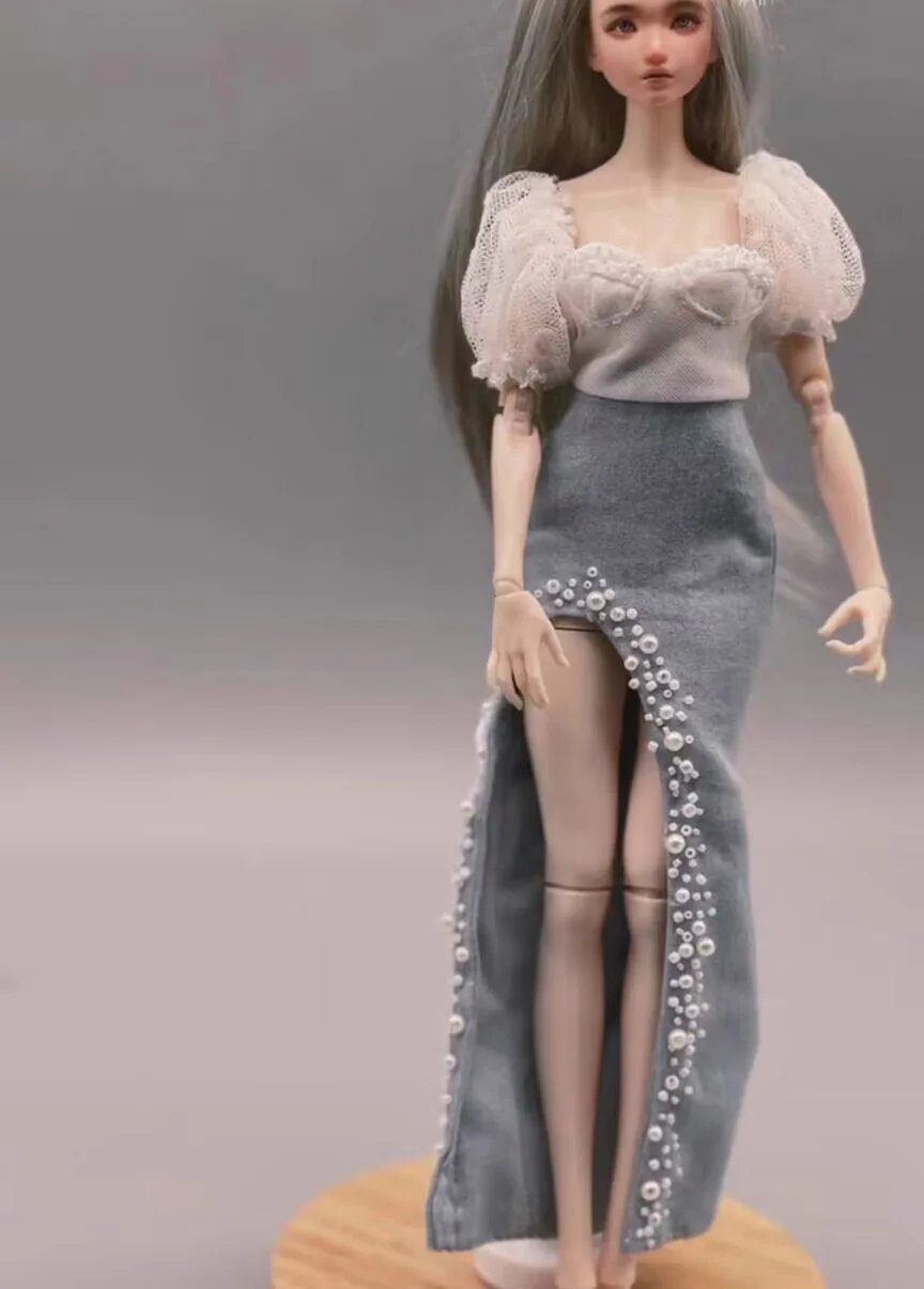 

2026 Новая мода, 1 комплект, юбка с вышивкой Blythe Pearl 1/6, 30 см (подходит для azone, Pullip, Ob22/24/26, Licca)