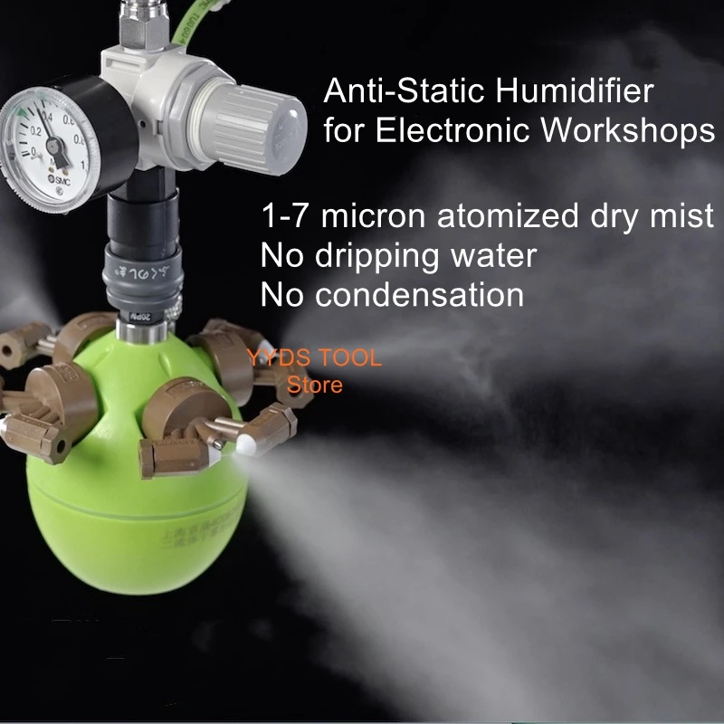 Dry Fog Humidifier for Anti-Static Dust Suppression in Electronic Textile Printing Workshops Industrial Aerosol Humidifier