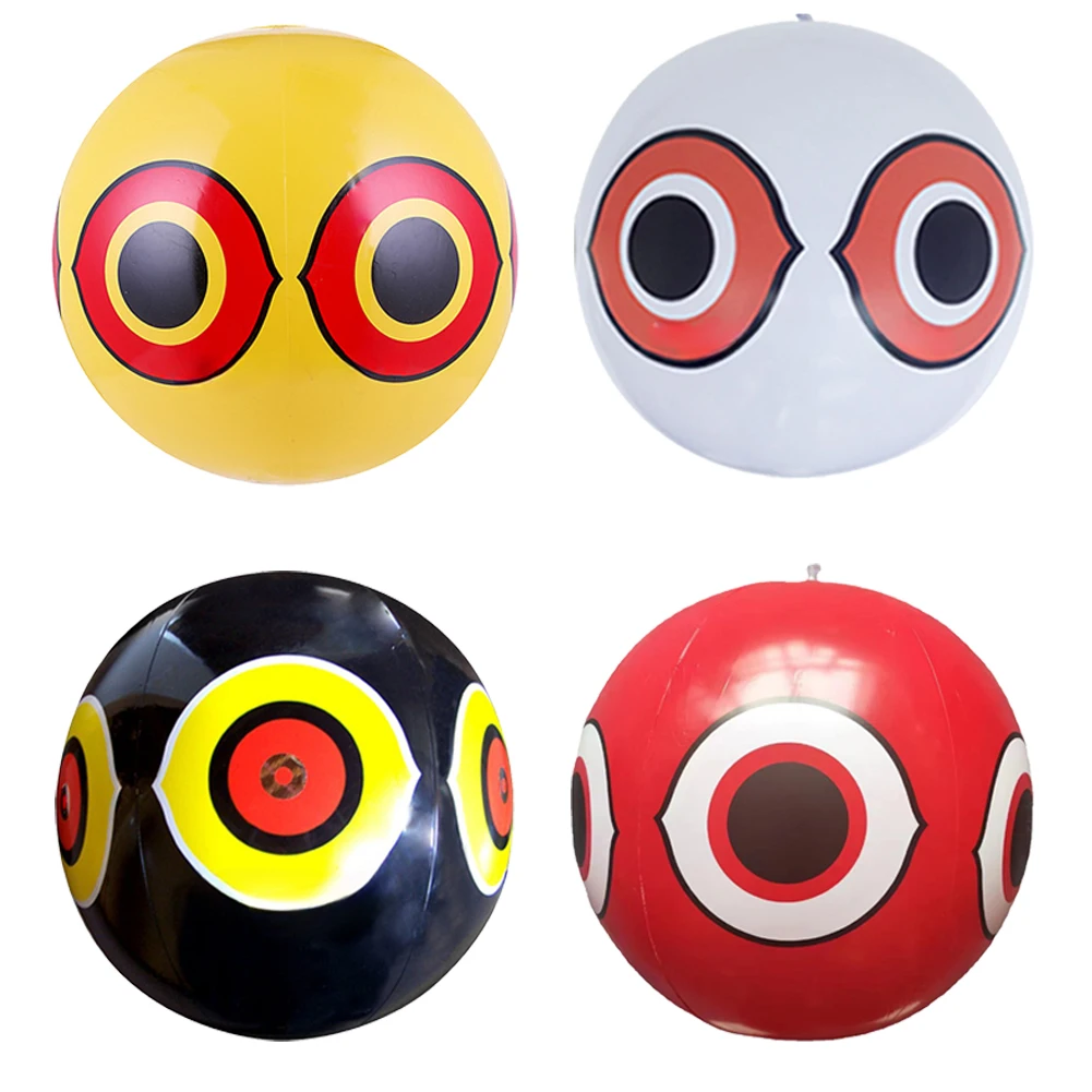 Bird Repellent Ball Eyeball Visual Deterrent Balloons Farm Protector Repeller Scares Bird Pigeons PVC Inflatable Reflective Ball