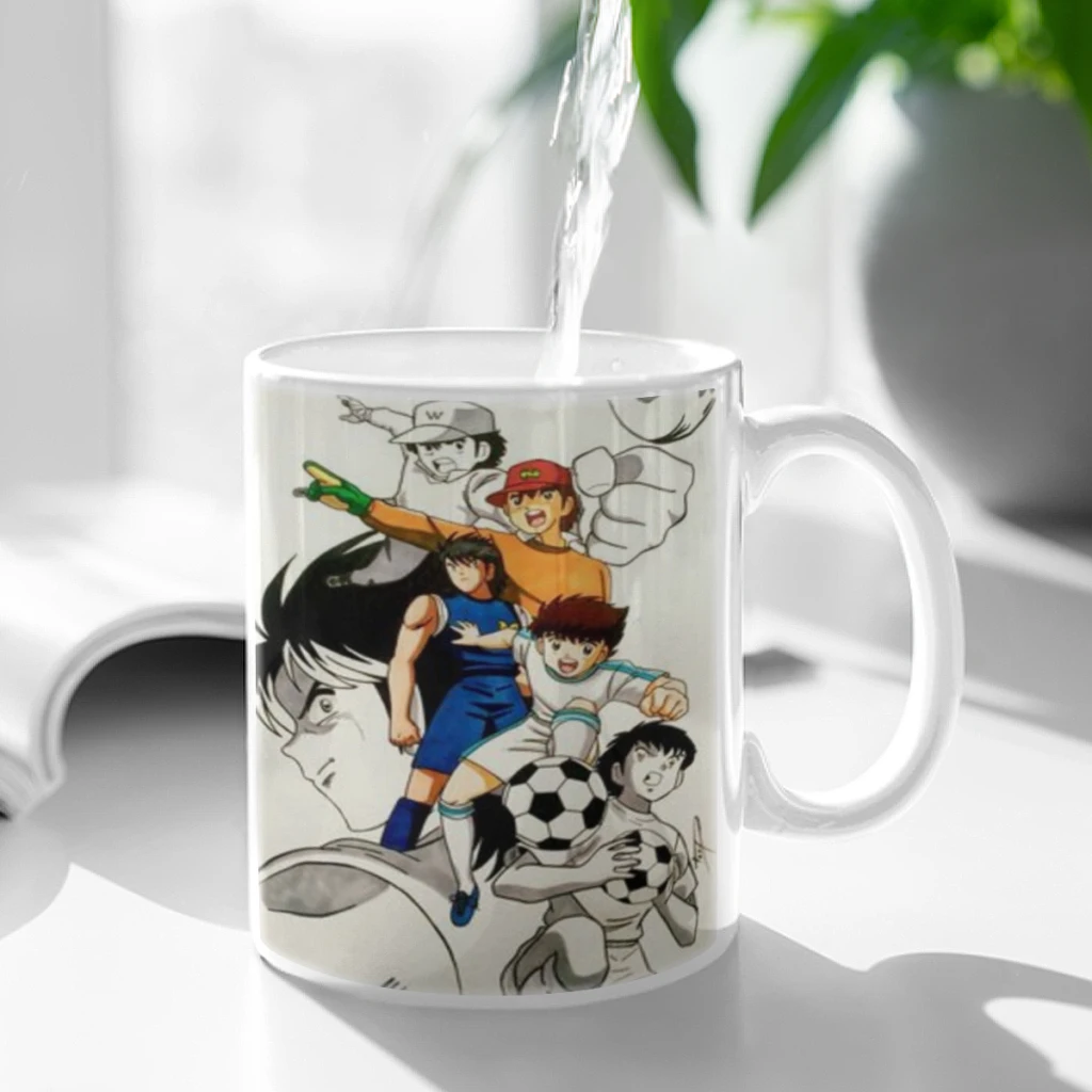 

C-Captain_Tsubasa Cartoon Cartoon Milk Mocha Cup Coffee Tea Cup Cute Animal Breakfast Dessert 11oz Milk Water Cup Gift