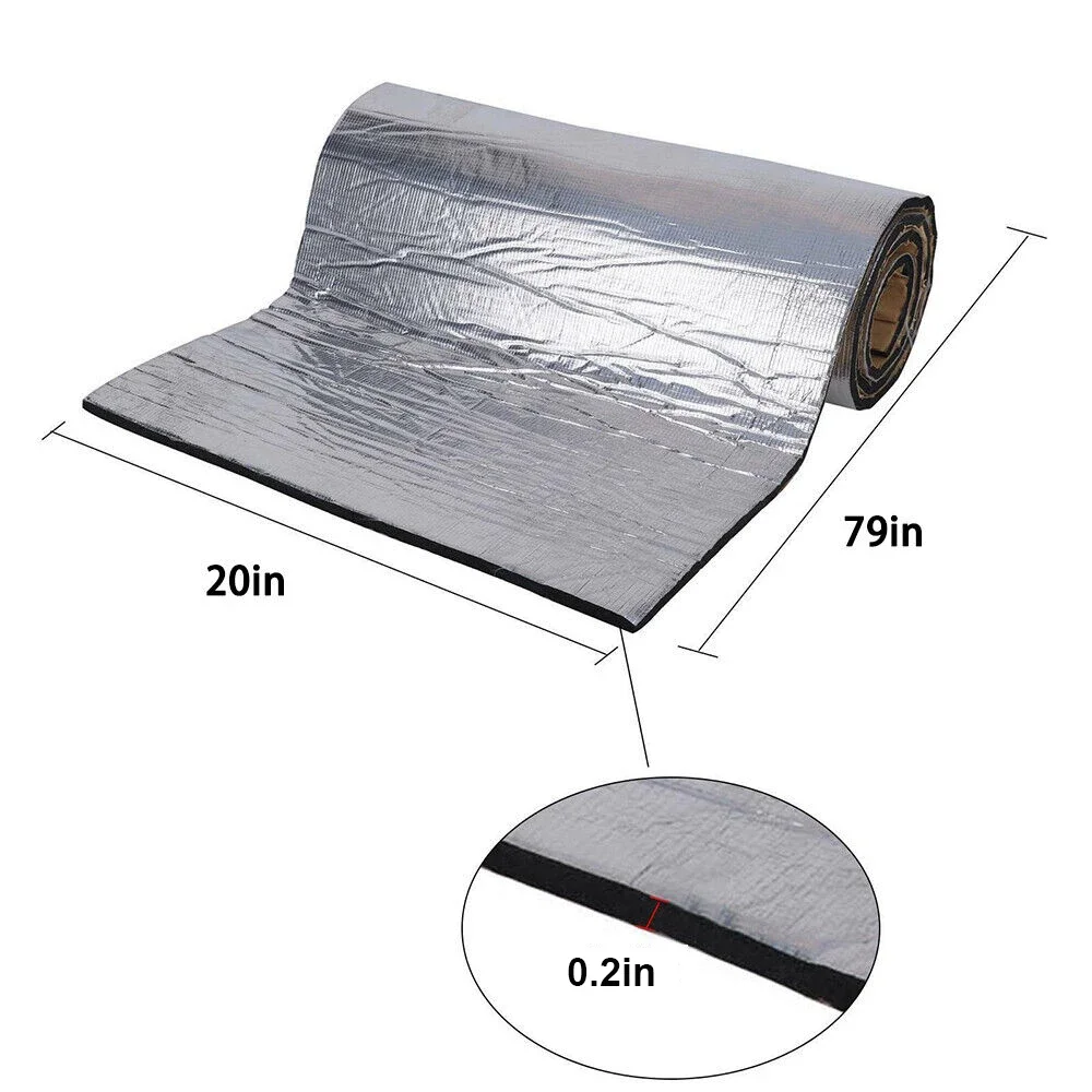 Sound Deadening Mat Car Van Firewall Heat Shield Thermal Insulation Proofing 5mm Interior Sound Heat Insulation Cotton Parts