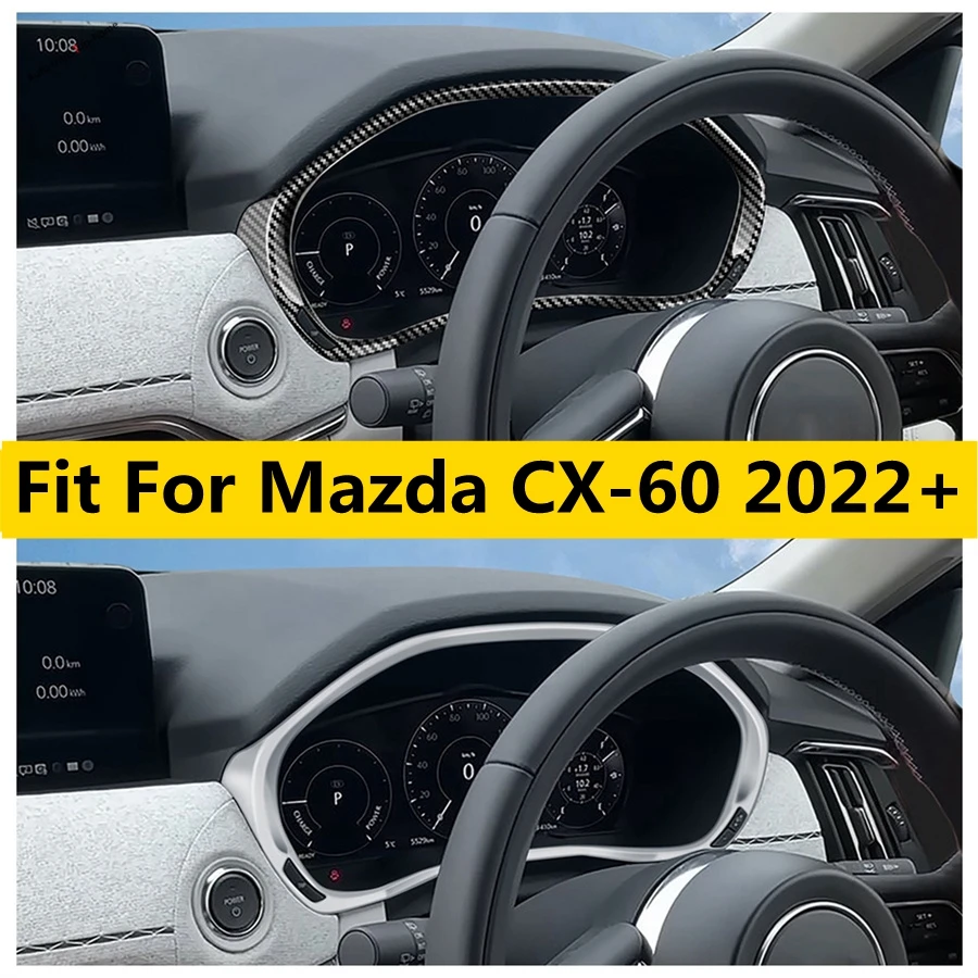 Dashboard Display Meter Ring Speedometer Gauge Cover Trim Decor Frame Car Accessories Fit For Mazda CX-60 2022 2023 2024