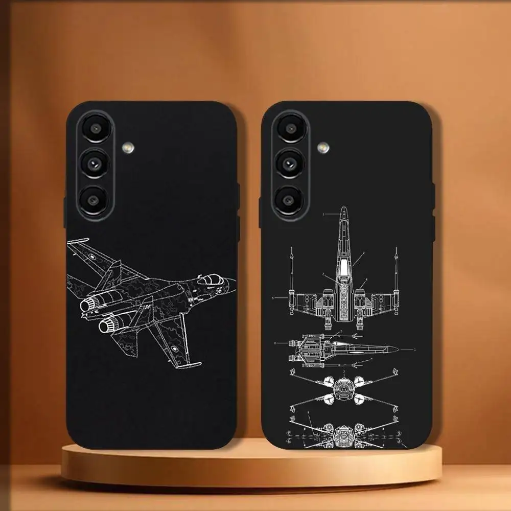 

Art H-Helicopter Drawings Phone Case For Samsung Galaxy A20,A21s,A22,A31,A32,A52,A53,A72,73,A80 Soft Black Cover