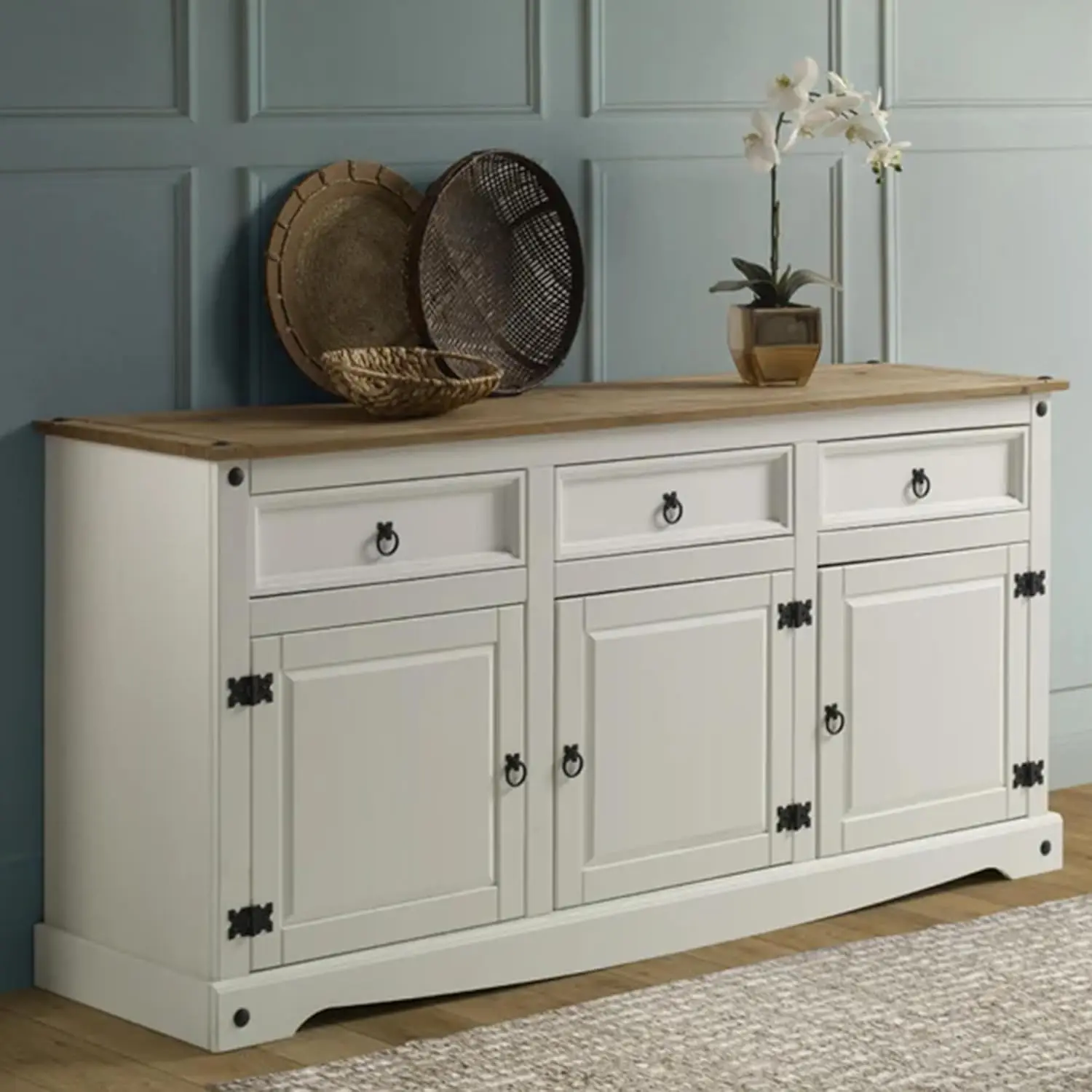 Solid Wood Sideboard Buffet 65.9