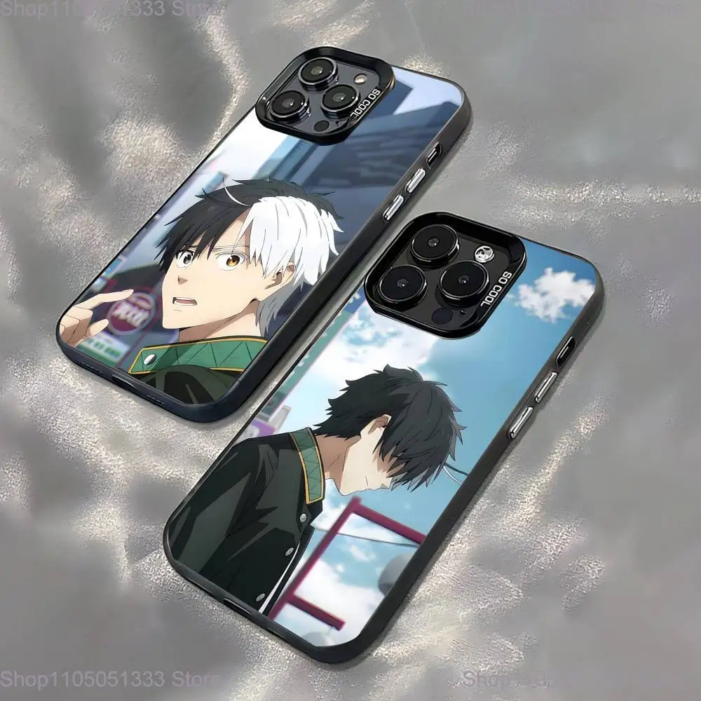 

Anime Wind Breaker Sakura Phone Case For iPhone 16,15,14,13,12,11,Pro,XS,Max,Plus,Mini,SE Black Candy Matte Shockproof Cover