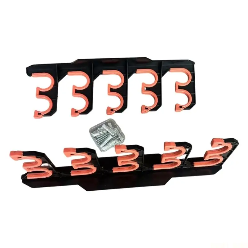 U2JB Fishing Rod Wall Rack, ABS Garage Mount for Tackle Display Use