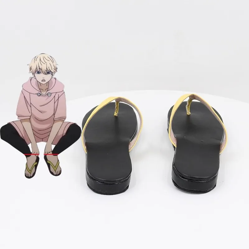 Tokyo Revengers Manjiro Sano Cosplay Schuhe Kostüm Schuhe Kunstleder Flip-Flops