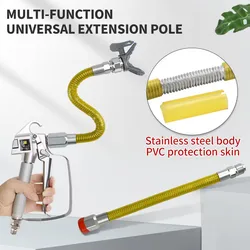 Sprayer Extension Rod Flexible to Change Direction Freely Spare Paint Part Airless Paint Sprayer Spray Pole Spray Painting Wands