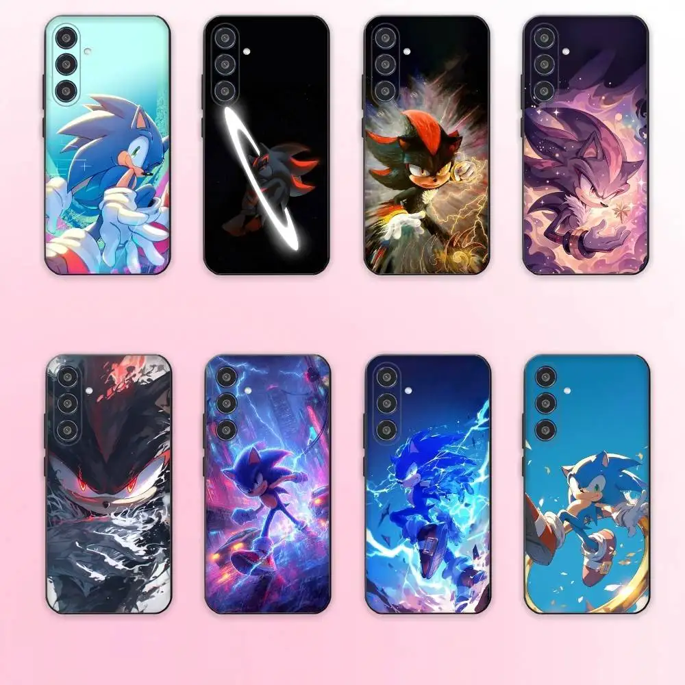 

Sonic The-Hedgehog phone Case For Samsung Galaxy A73,A72,A71,A70,A53,A52,A51,Others Soft Black Shell