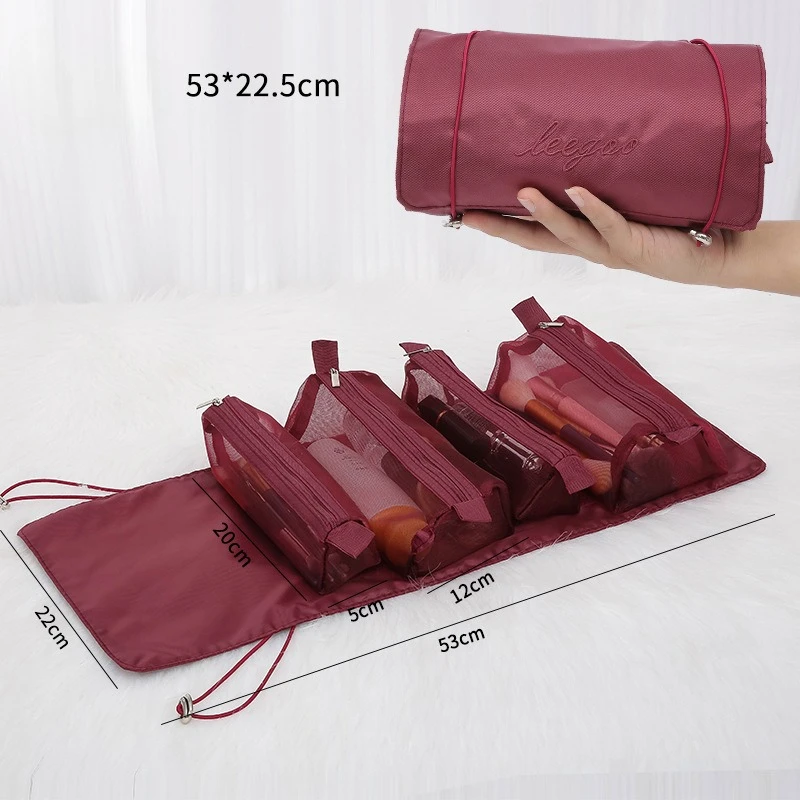 Partition storage expert  Store Cosmetics & Toiletries On the Go Transparent visible storage bag